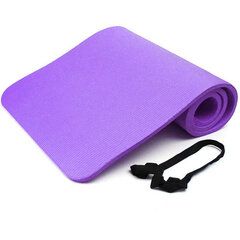 Gimnastikos/jogos kilimėlis PVC 183x60x0,8 cm, violetinis kaina ir informacija | Kilimėliai sportui | pigu.lt