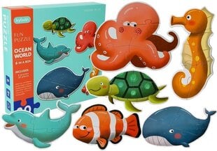 Dėlionė LeanToys "Vandens pasaulis", 30 d. kaina ir informacija | Dėlionės (puzzle) | pigu.lt