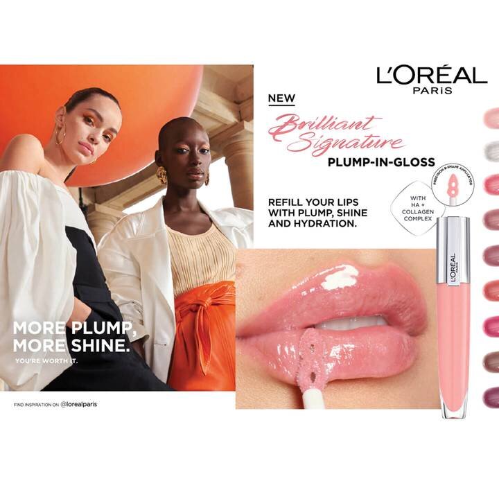 Lūpų blizgis L'Oreal Paris Brilliant Signature 412 I HEIGHTEN 7 ml kaina ir informacija | Lūpų dažai, blizgiai, balzamai, vazelinai | pigu.lt