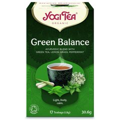 Yogi Tea Žalioji prieskoninė arbata su kombucha Green Balance, ekologiška, 17 pakelių kaina ir informacija | Arbata | pigu.lt