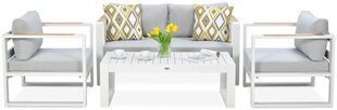 Комплект уличной мебели Focus Garden Panama 2, серый/белый цена и информация | Комплекты уличной мебели | pigu.lt