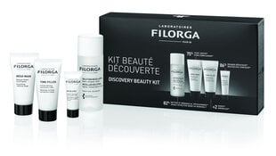 Rinkinys Filorga Discovery Beauty: micelinis vanduo 50 ml + veido kremas 15 ml + veido kaukė 15 ml + paakių kremas 4 ml kaina ir informacija | Veido prausikliai, valikliai | pigu.lt