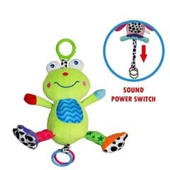 Подвесная плюшевая музыкальная игрушка «Лягушка» цена и информация | Игрушки для малышей | pigu.lt