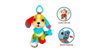 Подвесная плюшевая музыкальная игрушка Щенок цена и информация | Игрушки для малышей | pigu.lt