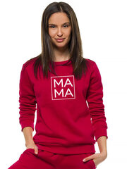 Džemperis moterims Mama, raudonas kaina ir informacija | Džemperiai moterims | pigu.lt