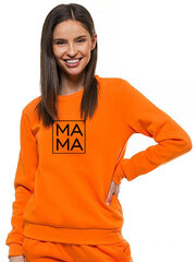 Džemperis moterims Mama, oranžinis kaina ir informacija | Džemperiai moterims | pigu.lt