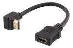 Deltaco, HDMI M- HDMI F, 0,2 м