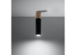 Sollux lubinis šviestuvas Pablo, juodas kaina ir informacija | Lubiniai šviestuvai | pigu.lt