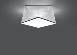 Sollux lubinis šviestuvas Hexa, sidabrinis, 25 cm kaina ir informacija | Lubiniai šviestuvai | pigu.lt