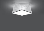 Sollux lubinis šviestuvas Hexa, sidabrinis, 25 cm
