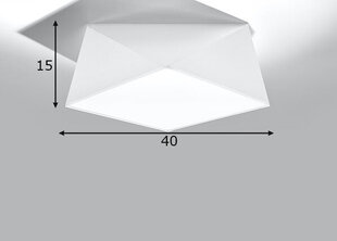 Sollux lubinis šviestuvas Hexa, baltas, 35 cm kaina ir informacija | Lubiniai šviestuvai | pigu.lt