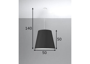 Светильник Sollux Geneve 50, черный цена и информация | Люстры | pigu.lt