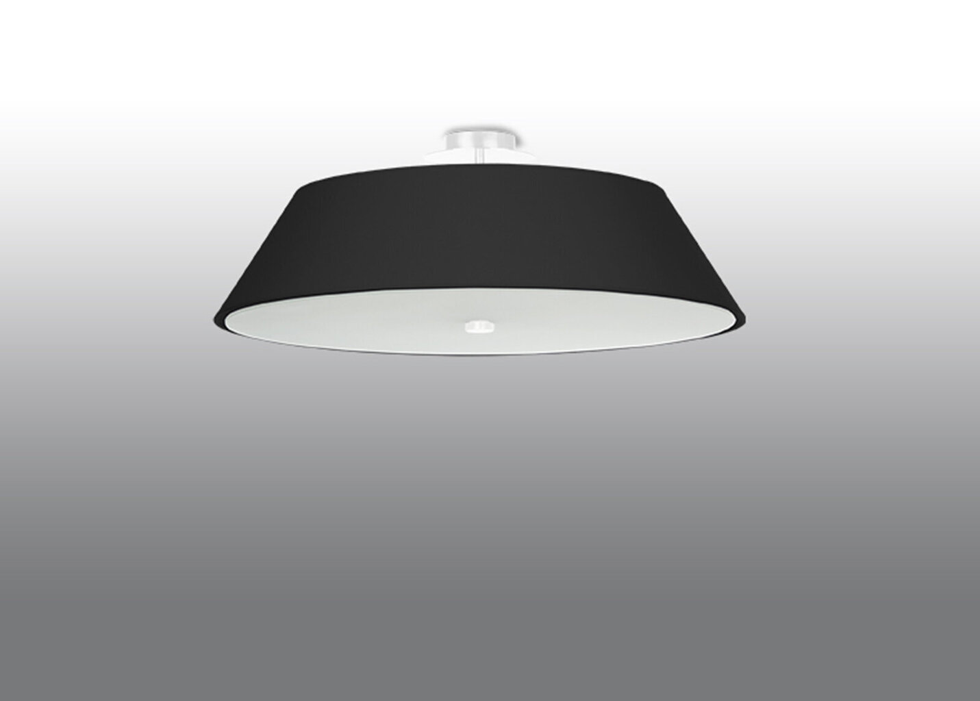 Sollux lubinis šviestuvas Vega, juodas, 60 cm kaina ir informacija | Lubiniai šviestuvai | pigu.lt