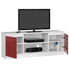 ТВ столик NORE RTV K140, белый/красный цена и информация |  Тумбы под телевизор | pigu.lt