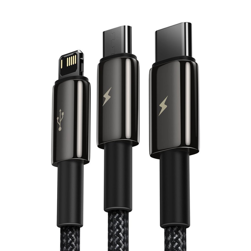 Kabelis Baseus Micro USB - Lightning - USB-C CAMLTWJ-01 цена и информация | Laidai telefonams | pigu.lt