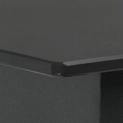 Sodo valgomojo stalas, 80x80x74 cm, juodas kaina ir informacija | Lauko stalai, staliukai | pigu.lt