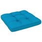 Pagalvė sofai iš palečių, 70x70x12 cm, mėlyna kaina ir informacija | Pagalvės, užvalkalai, apsaugos | pigu.lt