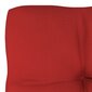 Pagalvė sofai iš palečių, 70x70x12 cm, raudona kaina ir informacija | Pagalvės, užvalkalai, apsaugos | pigu.lt