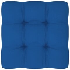 Pagalvė sofai iš palečių, 80x80x12 cm, mėlyna цена и информация | Подушки, наволочки, чехлы | pigu.lt