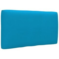 Pagalvė sofai iš palečių, 70x40x12 cm, mėlyna kaina ir informacija | Pagalvės, užvalkalai, apsaugos | pigu.lt