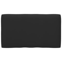 Pagalvė sofai iš palečių, 70x40x12 cm, juoda kaina ir informacija | Pagalvės, užvalkalai, apsaugos | pigu.lt