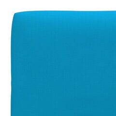 Pagalvė sofai iš palečių, 80x40x12 cm, mėlyna kaina ir informacija | Pagalvės, užvalkalai, apsaugos | pigu.lt