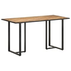 Valgomojo stalas, 140 cm, rudas kaina ir informacija | Virtuvės ir valgomojo stalai, staliukai | pigu.lt