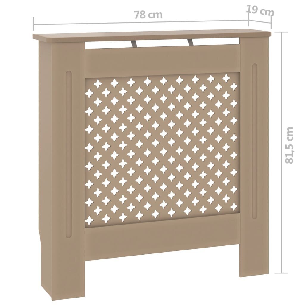 Radiatoriaus uždangalas, 78cm, MDF kaina ir informacija | Priedai šildymo įrangai | pigu.lt