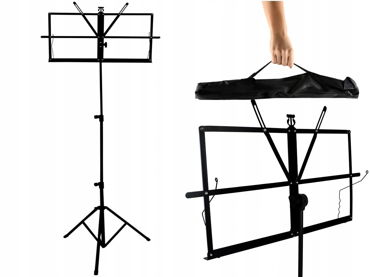 Sulankstomas ir reguliuojamas muzikos stovo laikiklis natoms kaina ir informacija | Priedai muzikos instrumentams | pigu.lt