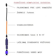 Mikropurkštuvas Vibro Mist kaina ir informacija | Laistymo įranga, purkštuvai | pigu.lt