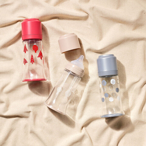 Greito paruošimo buteliukas Mother-K pilkas, 0 mėn.+ kaina ir informacija | Buteliukai kūdikiams ir jų priedai | pigu.lt