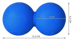 Dvigubas masažo kamuolys PM5418 kaina ir informacija | Masažo reikmenys | pigu.lt