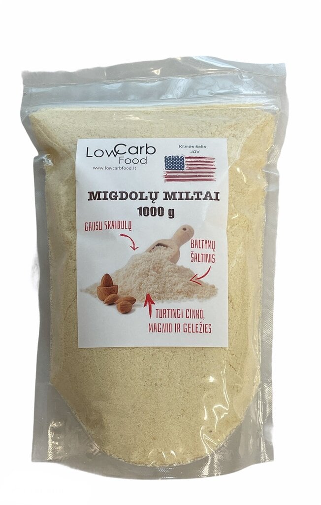 Migdolų miltai, 1 kg kaina ir informacija | Miltai | pigu.lt