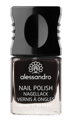 Nagų lakas Alessandro Nail Polish Midnight Black, 10ml kaina ir informacija | Nagų lakai, stiprintojai | pigu.lt