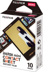 Фотопластинки для мгновенной печати Fujifilm Instax mini Contact Sheet (10 пл.) цена и информация | Аксессуары для фотоаппаратов | pigu.lt