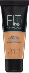 Makiažo pagrindas Maybelline Fit Me Matte & Poreless, 124 Soft Sand, 30ml kaina ir informacija | Makiažo pagrindai, pudros | pigu.lt