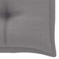 Sodo suoliukas su pilka pagalvėle, 112 cm, rudas kaina ir informacija | Lauko suolai | pigu.lt