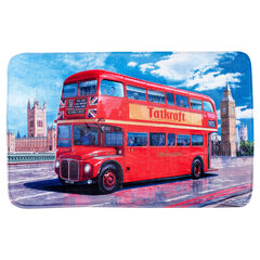 Tatkraft LONDON BUS Коврик для ванной комнаты ULTRA SOFT, 50x80 см цена и информация | Аксессуары для ванной комнаты | pigu.lt