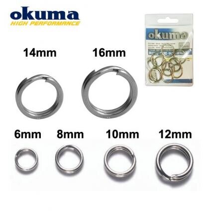 Žiedeliai Okuma Split Saltwater 14mm kaina ir informacija | Kiti žvejybos reikmenys | pigu.lt