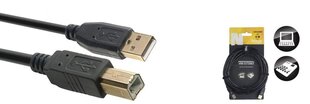 Duomenų kabelis Stagg USB-A/m - USB-B/m 5m kaina ir informacija | Kabeliai ir laidai | pigu.lt