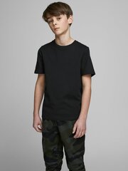 Jack&Jones marškinėliai vaikams 12158433*01, juodi kaina ir informacija | Marškinėliai berniukams | pigu.lt