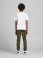 Jack&Jones marškinėliai vaikams 12158433*02, balti kaina ir informacija | Marškinėliai berniukams | pigu.lt