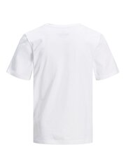 Jack&Jones marškinėliai vaikams 12158433*02, balti kaina ir informacija | Marškinėliai berniukams | pigu.lt