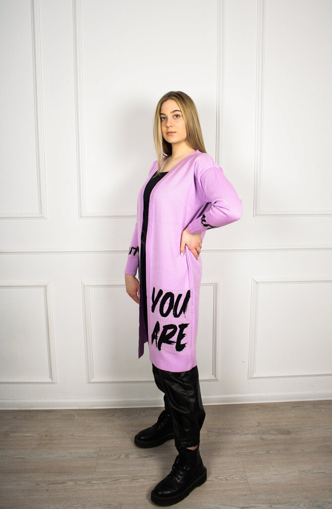 Kardiganas moterims Kredaga 901, violetinis цена и информация | Megztiniai moterims | pigu.lt