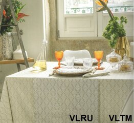 Devilla staltiesė Vilnius Damask lino spalvos 170x250 cm kaina ir informacija | Staltiesės, servetėlės | pigu.lt