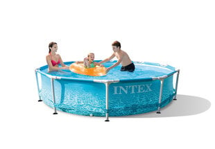 Karkasinis baseinas Intex Metal Frame Beachside 305x76 cm, be filtro kaina ir informacija | INTEX Sportas, laisvalaikis, turizmas | pigu.lt