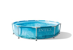 Каркасный бассейн Intex Metal Frame Beachside 305x76 см, без фильтра цена и информация | Бассейны | pigu.lt