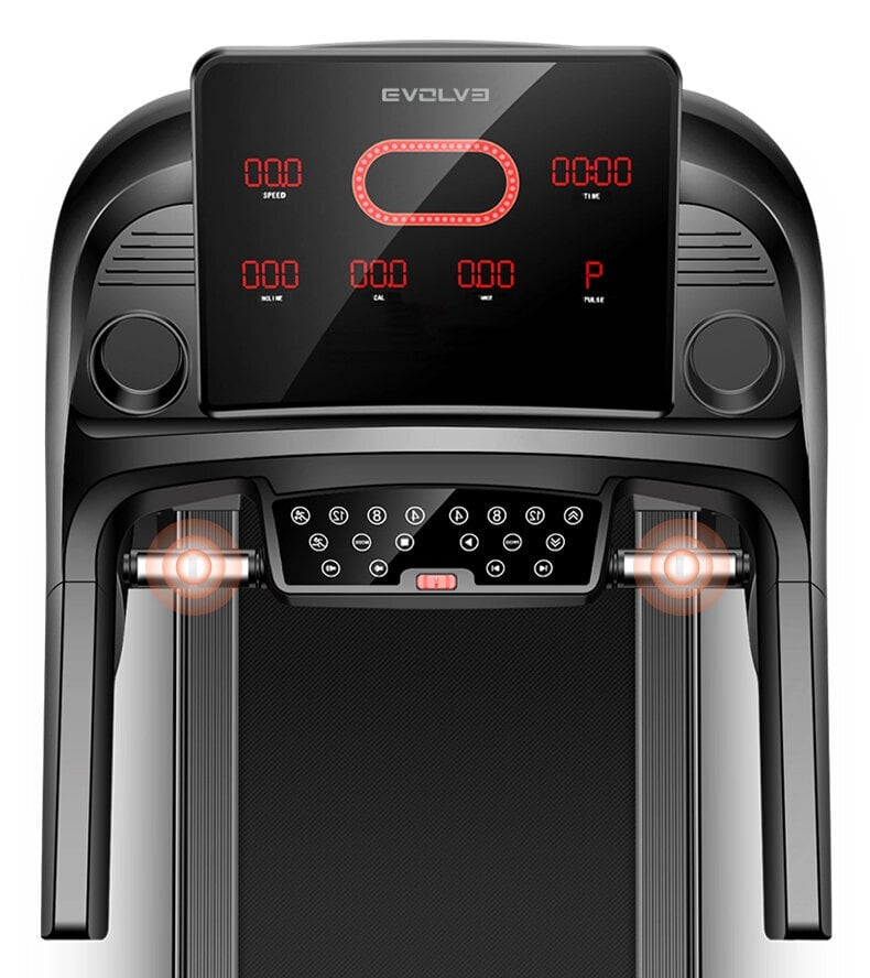 Bėgimo takelis Evolve HT-250 su LCD konsole kaina ir informacija | Bėgimo takeliai | pigu.lt