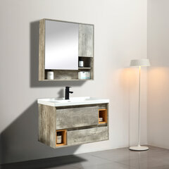 Набор мебели для ванной NORE Eden, серый цена и информация | Комплекты в ванную | pigu.lt