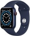 Išmanusis laikrodis Apple Watch Series 6 (GPS + Cellular LT, 44mm) Blue Aluminium Case with Deep Navy Sport Band